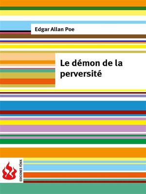 cover image of Le démon de la perversité (low cost). Édition limitée